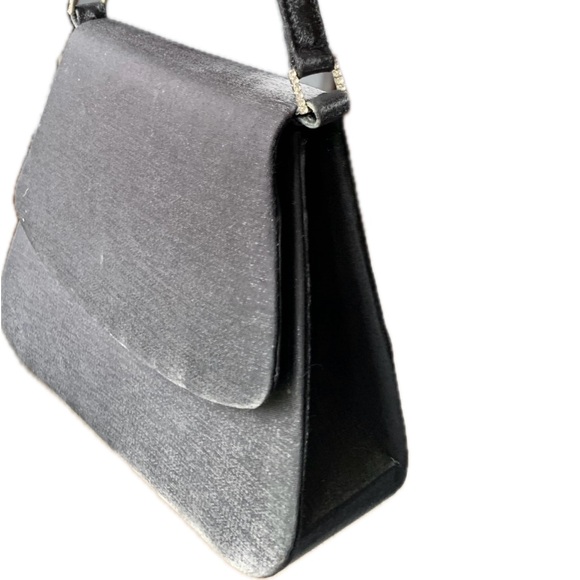 Small BLACK satin evening bag by KF Ltd. - Picture 2 of 3